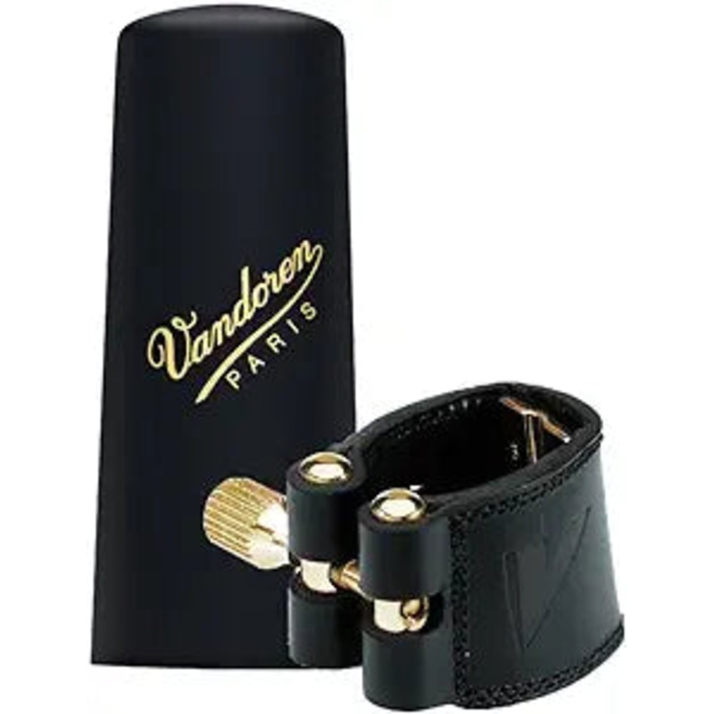 Vandoren LC290P Leather Ligature and Plastic Cap for V16 Baritone Saxophone