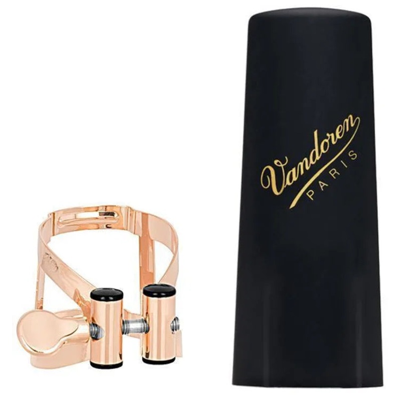 Vandoren LC59PGP M/O Baritone Saxophone Ligature with Plastic Cap (Pink Gold)