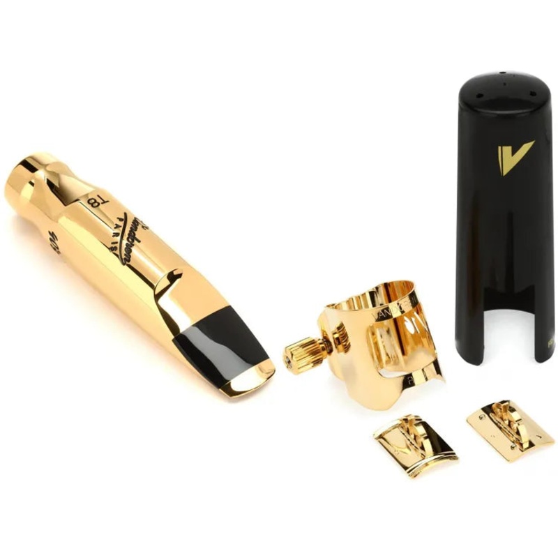 Vandoren SM824GL V16 Metal Tenor Saxophone Mouthpiece with Optimum Ligature – T8L
