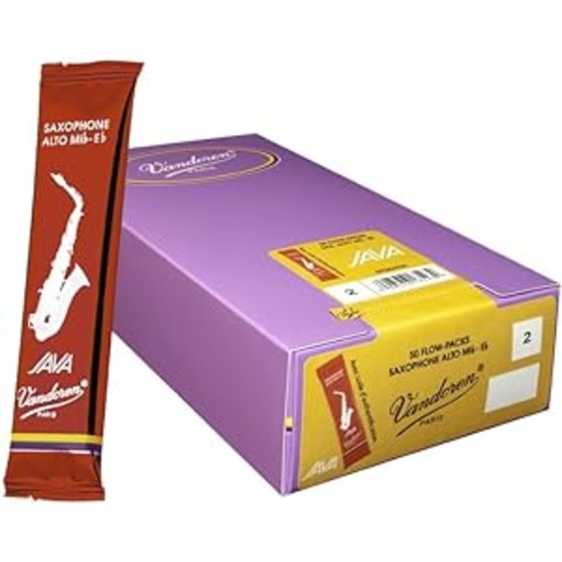 Vandoren SR2635R50 Alto Saxophone Java Red Cut Reeds Strength – 3.5 (Box of 50)