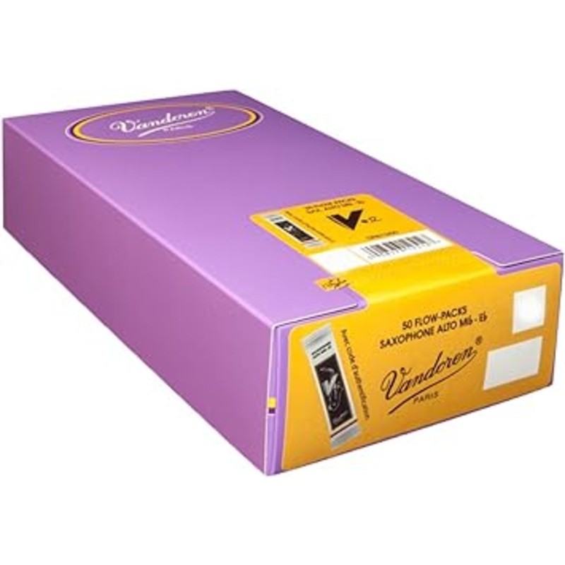 Vandoren SR6135/50 V12 Alto Saxophone Reeds Strength – 3.5 (Box of 50)