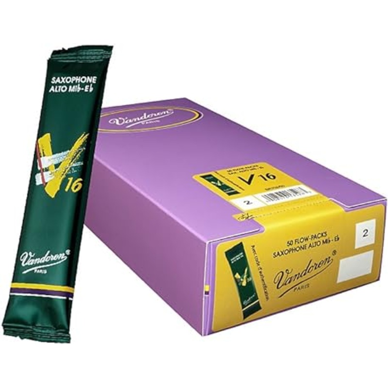 Vandoren SR702/50 V16 Alto Saxophone Reeds Strength – 2 (Box of 50)