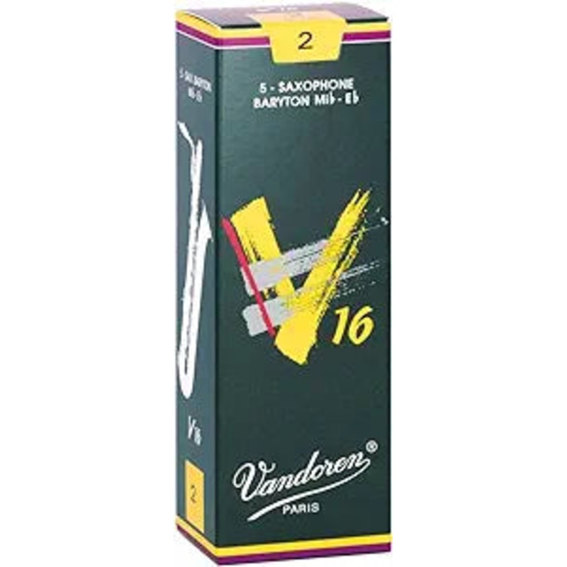 Vandoren SR742 V16 Baritone Reeds Strength – 2 (Box of 5)
