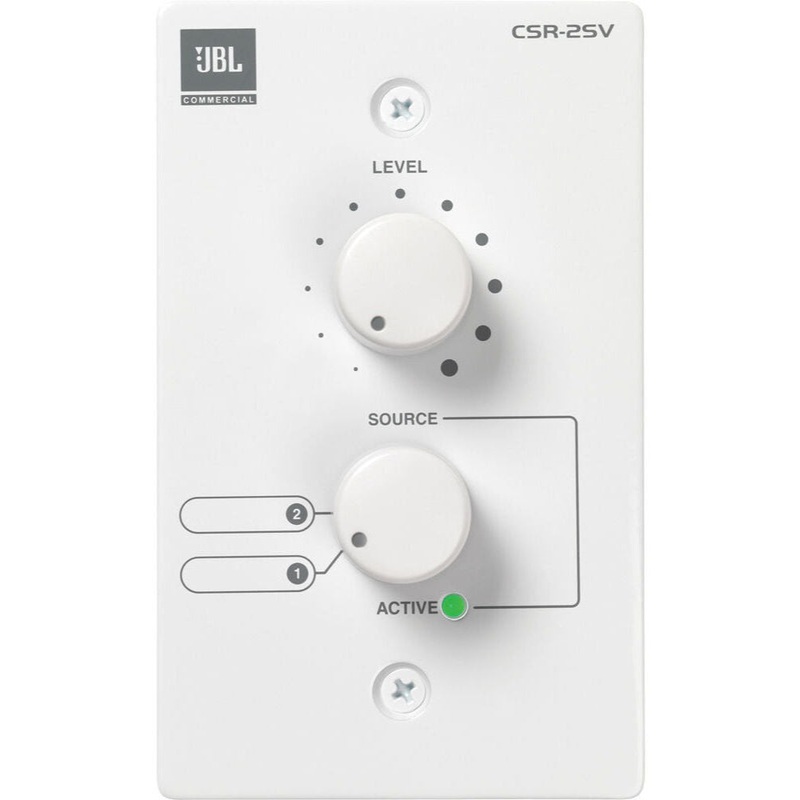 JBL Pro CSR-2SV Wall-Mounted Remote Control for CSM Mixers (White)