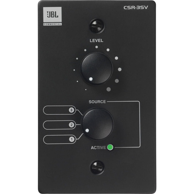JBL Pro CSR-3SV Wall-Mounted Remote Control for CSM Mixers (Black)