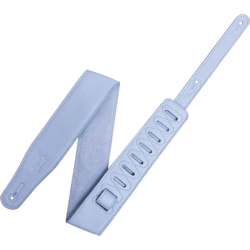 Levy’s M26GFP-PRW Pastel Leather Guitar Strap (Periwinkle)