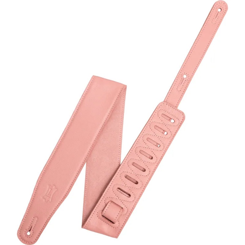 Levy’s M26GFP-SLM Pastel Leather Guitar Strap (Salmon)
