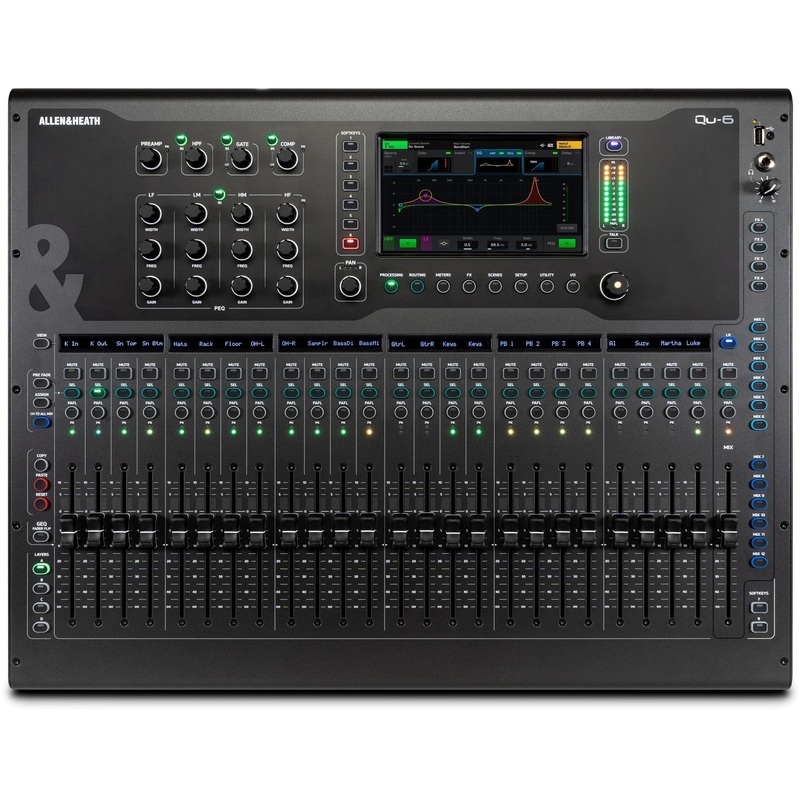 Allen & Heath QU-6 38 Channel / 24 Fader Digital Audio Mixer
