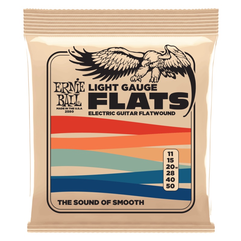 Ernie Ball 2580EB Light Flatwound Electric Guitar Strings 11-50