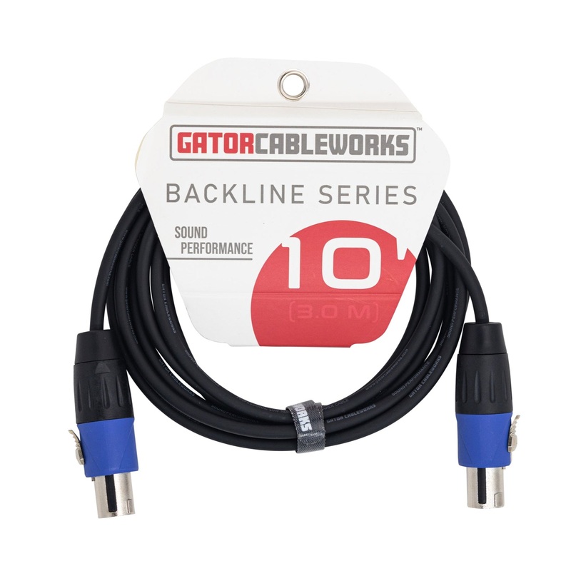 Gator GCWB-SPK-10-2TL Twist Lock Connector Speaker Cable – 10ft