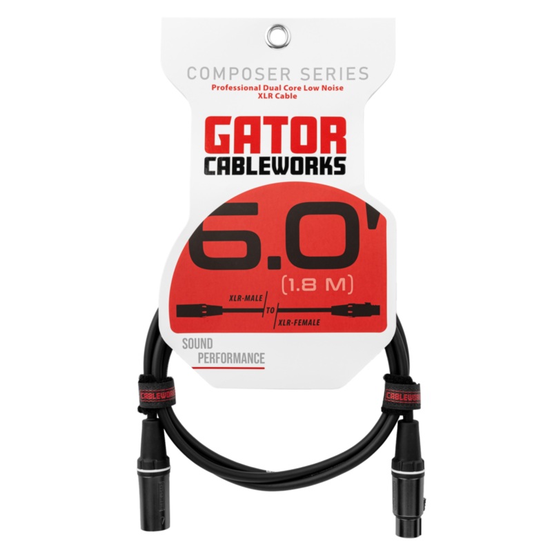 Gator GCWC-XLR-06 XLR Microphone Cable – 6ft