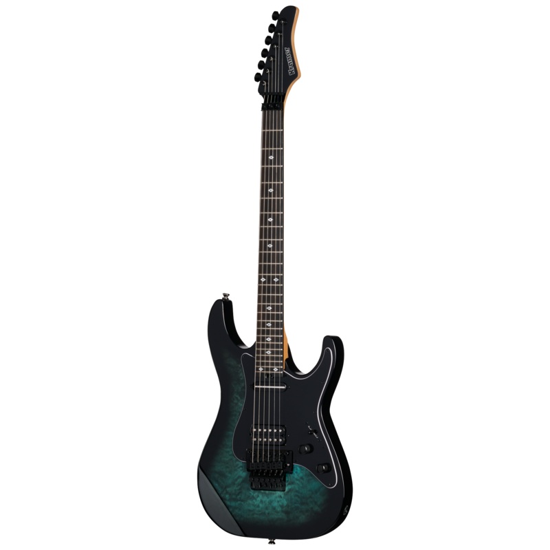 Kramer VOLANTE QUILT HSFR Electric Guitar (Aqua Burst)