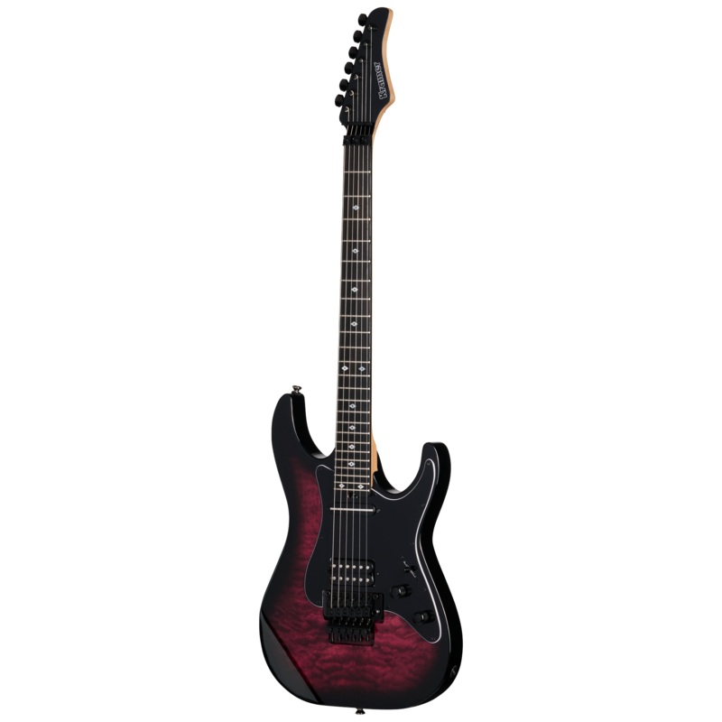 Kramer VOLANTE QUILT HSFR Electric Guitar (Magenta Burst)