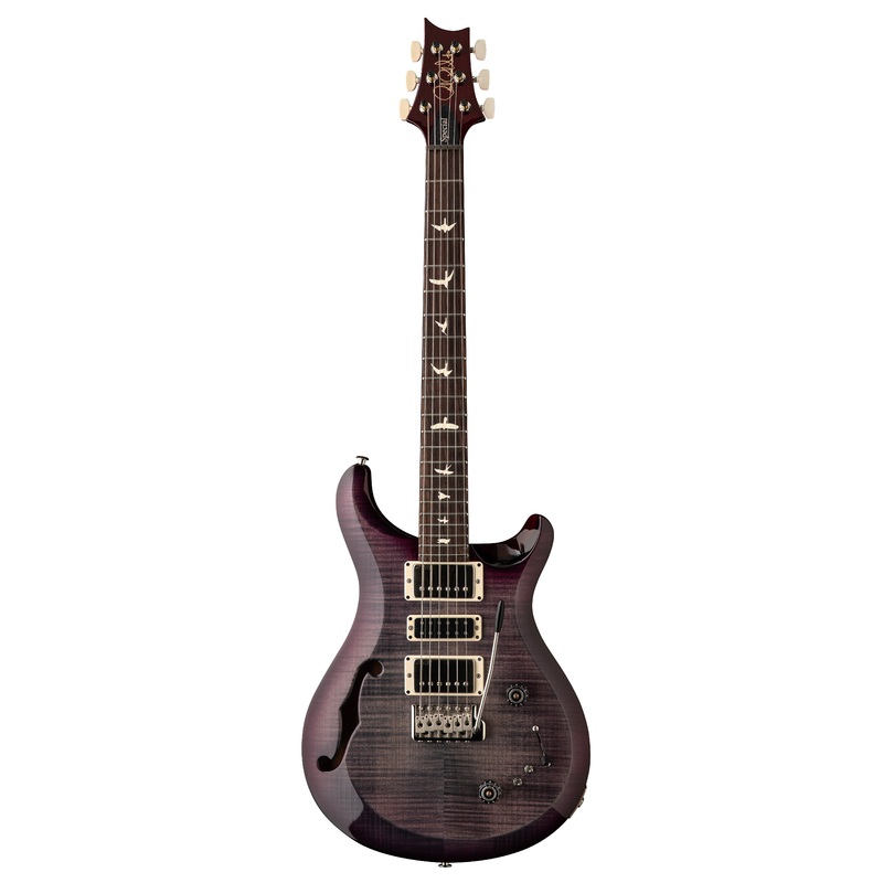 PRS S2 SPECIAL Semi Hollow Electric Guitar (Faded Gray Black Purple Burst)