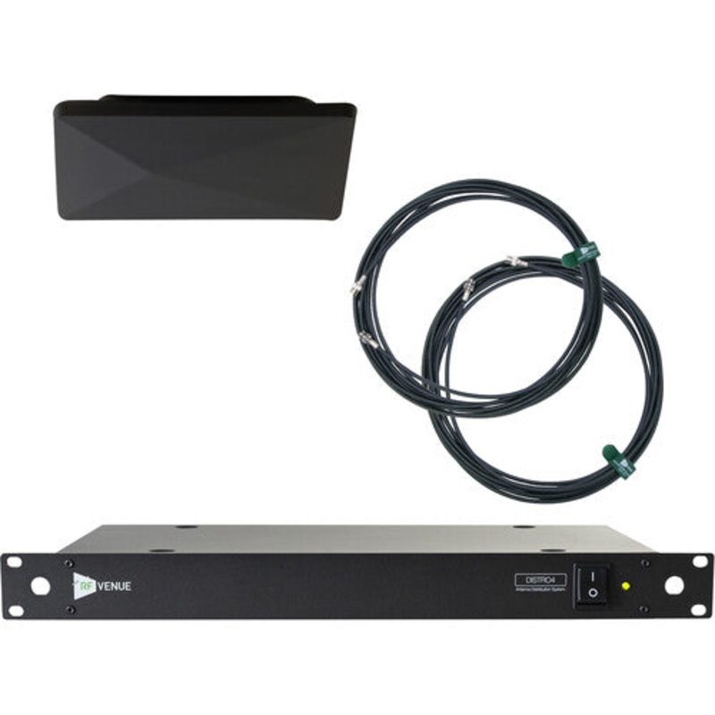 RF Venue D-ARCBDISTRO4 Diversity Architectural Antenna DISTRO4 Pack (Black)