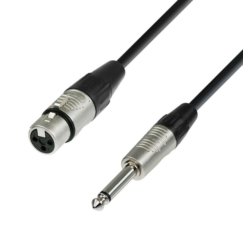 Adam Hall 4 STAR MFP 0150 Rean XLR Female To Jack TS Microphone Cable – 1.5m