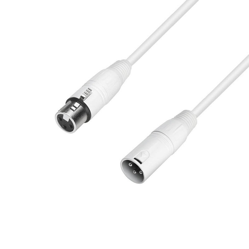 Adam Hall 4 STAR MMF 1500 SNOW XLR Female to XLR Male Microphone Cable – 15m (Snow White)