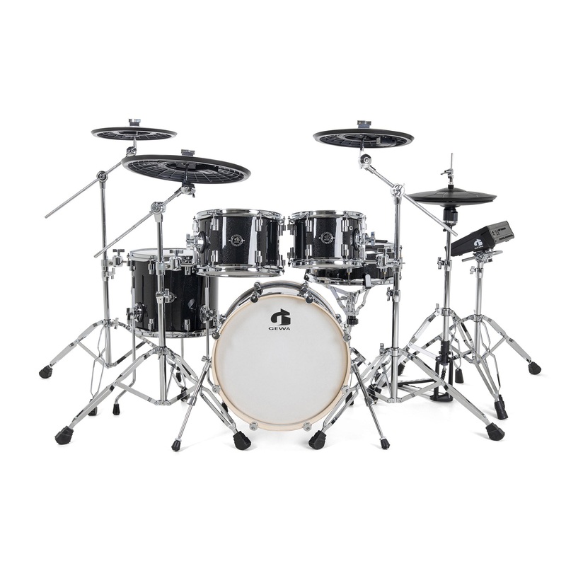 Gewa G5 PRO 5 5-Piece E-Drum Set With Cymbal (Black Sparkle)
