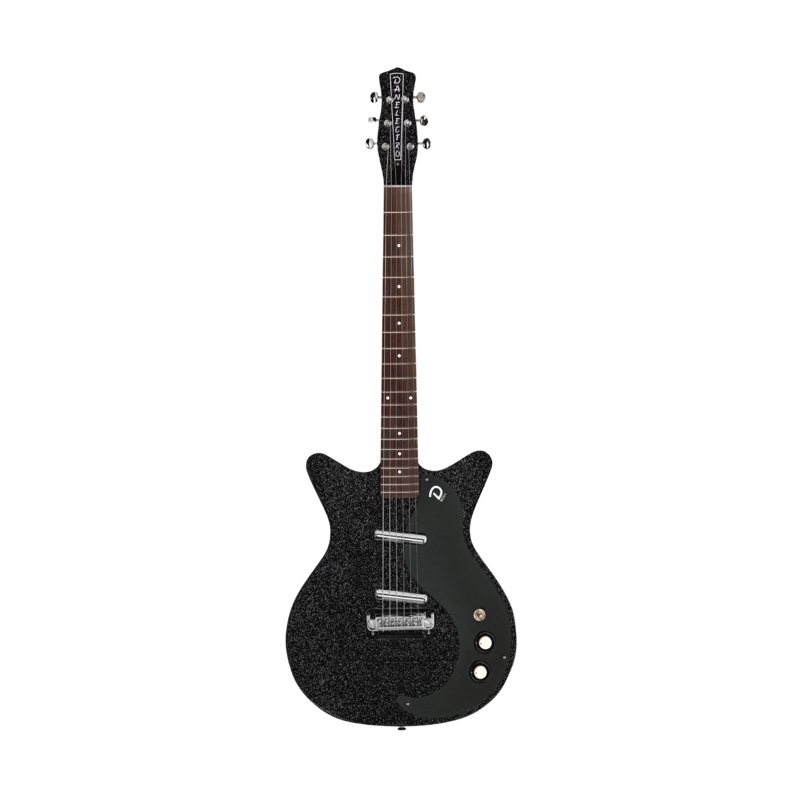 Danelectro BLACK OUT Semi Hollow-Body Electric Guitar (Black Metal flake)