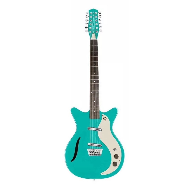 Danelectro D5912V-AQUA 12-String Electric Guitar (Aqua)