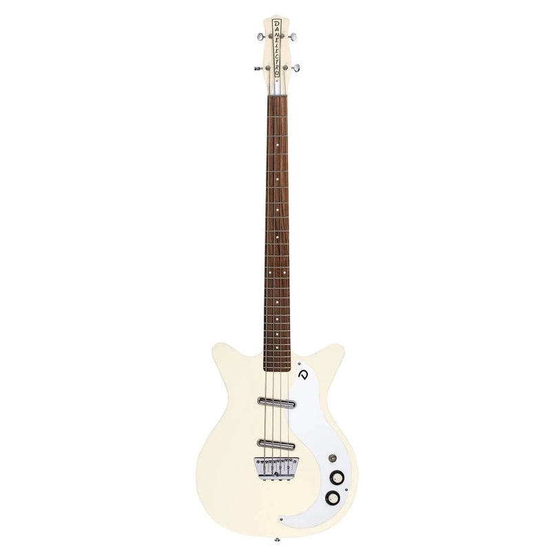 Danelectro D59SSBASS-CREAM 59DC Short Scale Electric Bass Guitar (Vintage Cream)