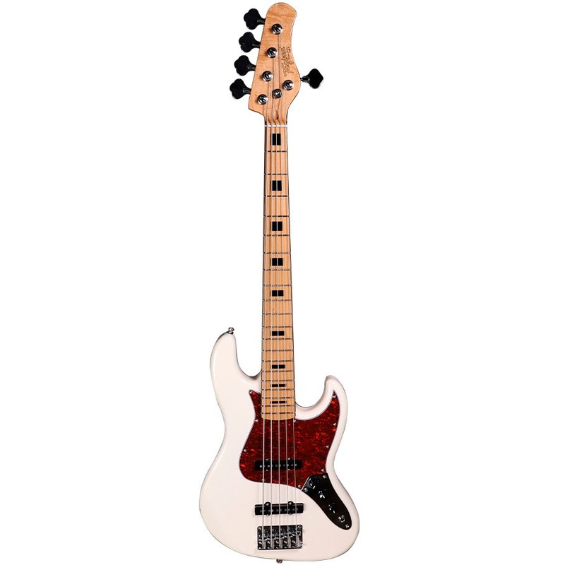 Tagima TJB 5 OWH-LF/ TT Electric Bass Guitar (Olympic White)