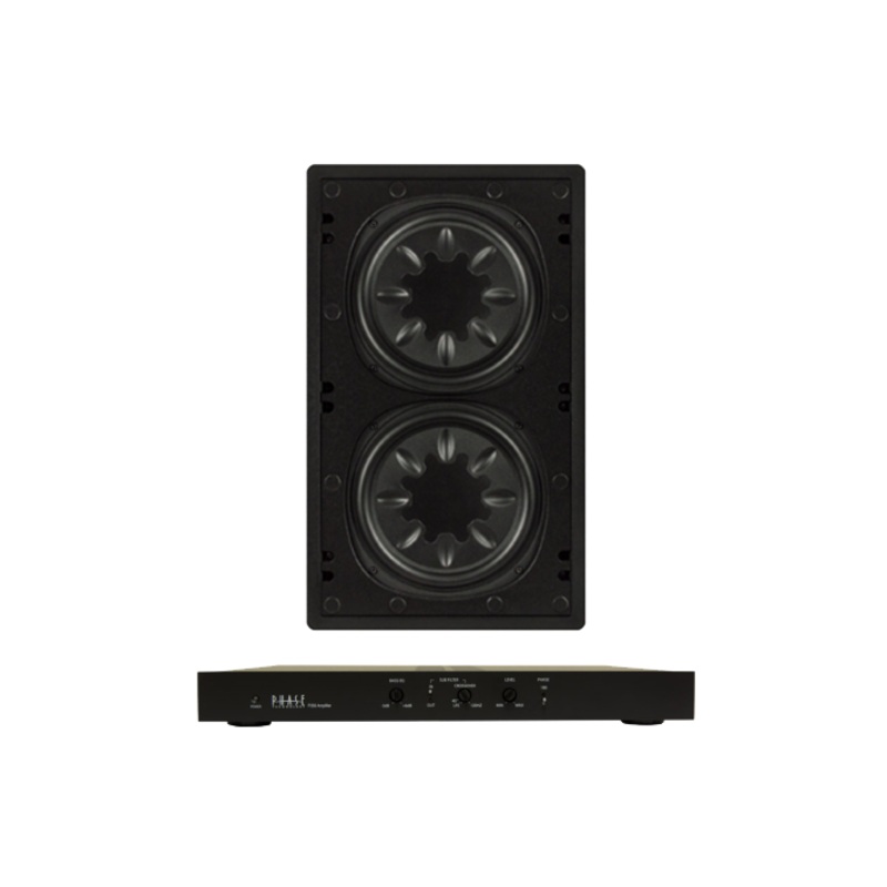 SolidDrive IW210-A In-Wall Subwoofer with P350 AMP – 10″