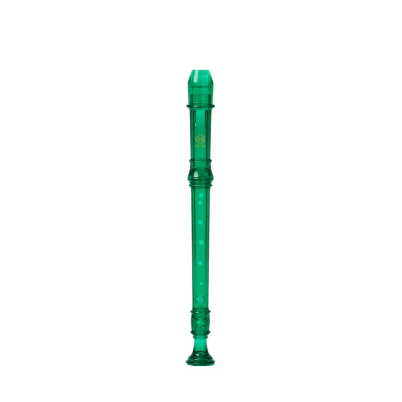 Angel ASRG-300T-EG Soprano 2pc German Recorder (Emerald Green)