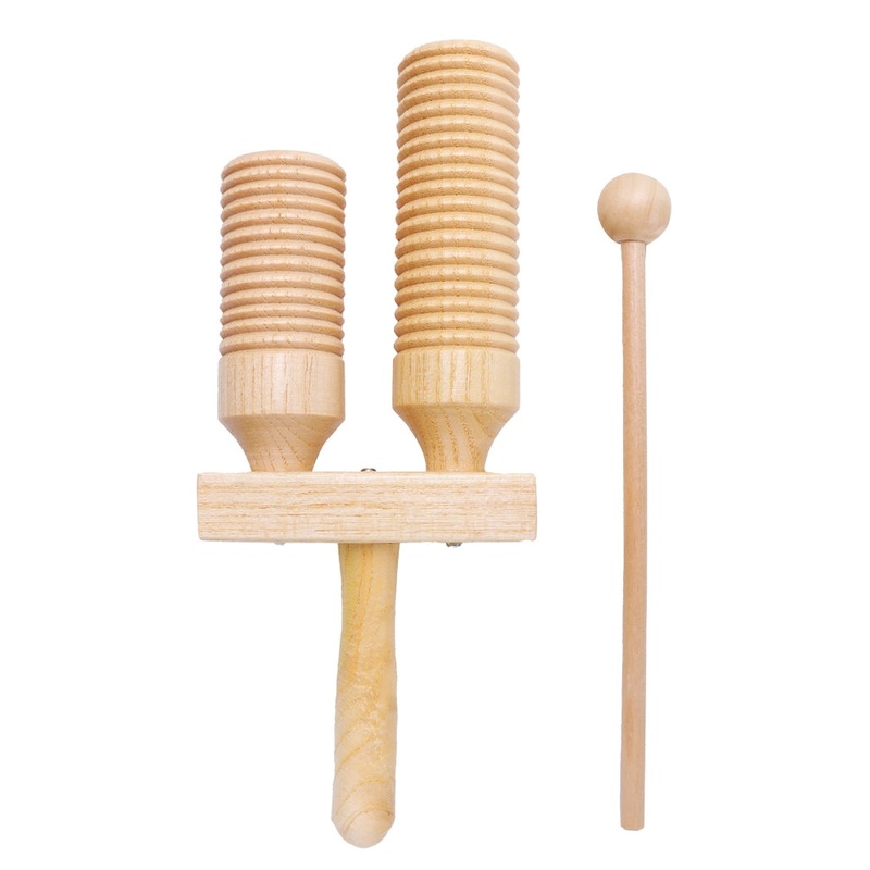 Granite Percussion GP-AGOGO1 Mini Wooden Agogo – 6.5″