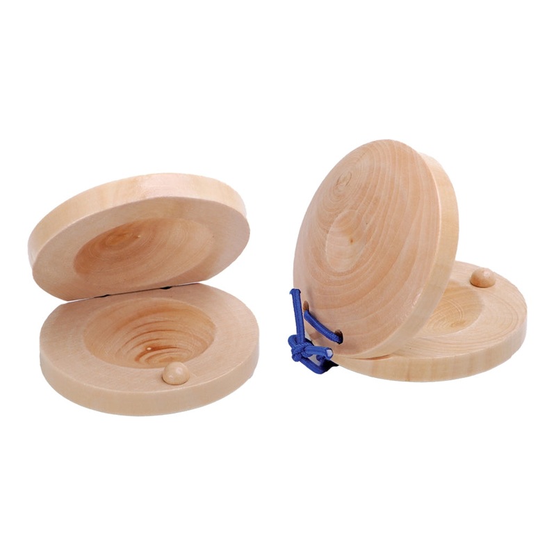 Granite Percussion GP-CASTWD Wooden Castanets – 2.5″ (Set of 2)