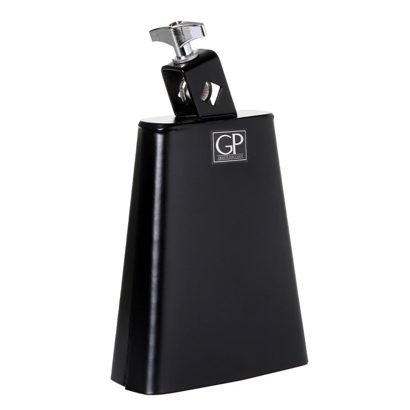 Granite Percussion GP-COWBELL7 Metal Cowbell – 7″ (Black)