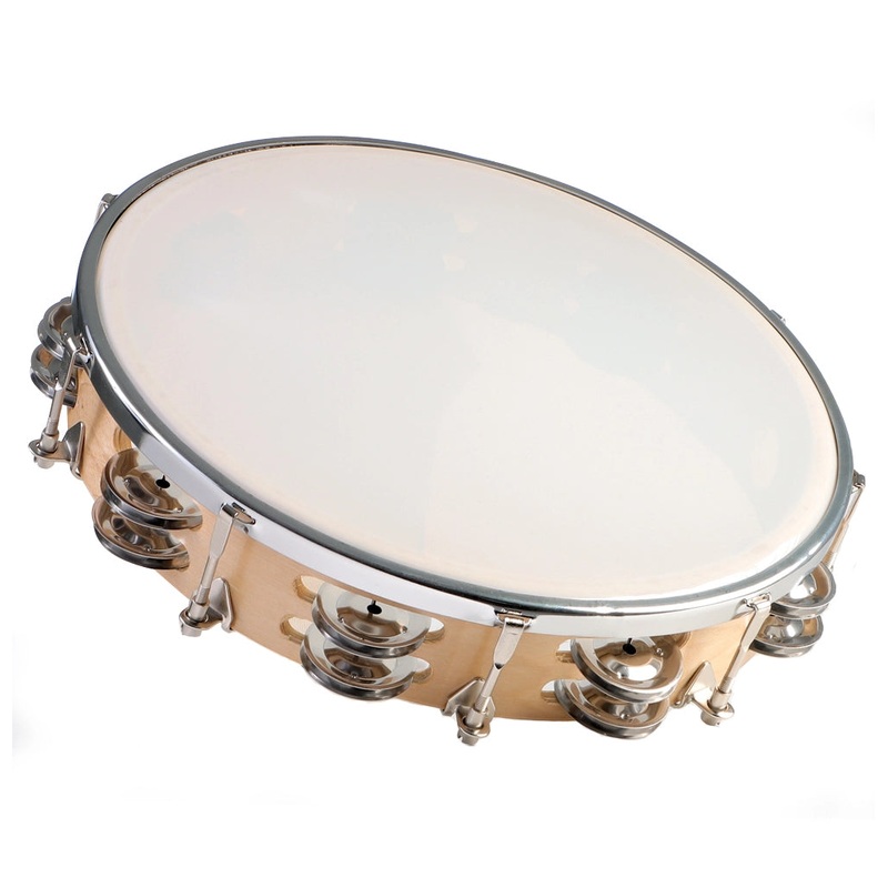 Granite Percussion GP-TAMB4 Wooden Frame Tambourine – 10″