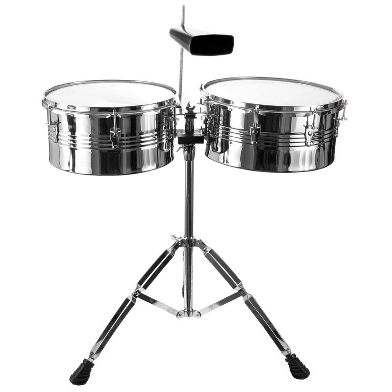 Granite Percussion GP-TIMBALEC Timbale Set – 13″/14″ (Chrome)