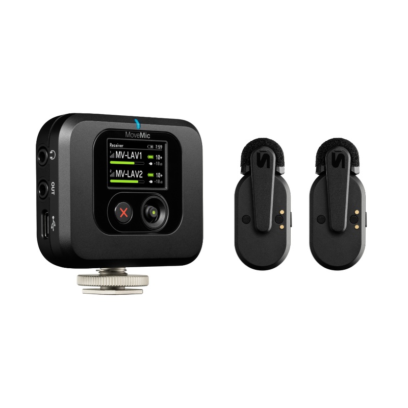 Shure MOVEMIC Two-Channel Wireless Lavalier Microphone System With Receiver