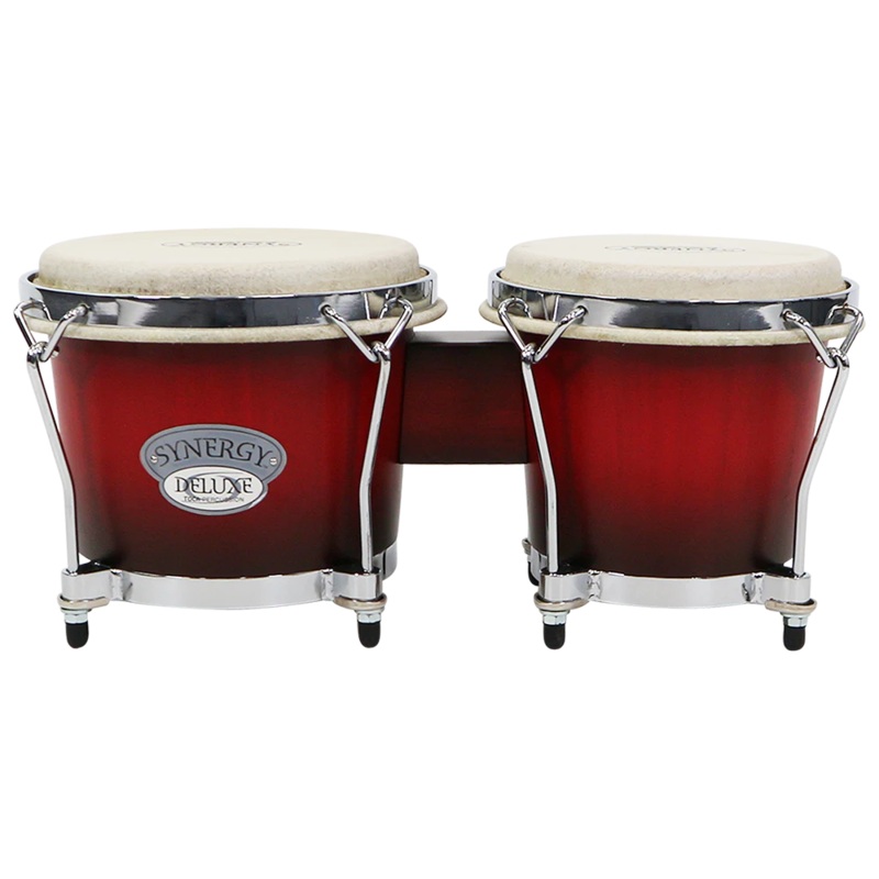 Toca 2150-WF Synergy Deluxe Bongos – 6″, 6 3/4″ (Wine Fade)