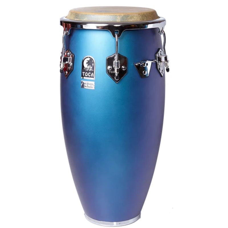 Toca 4611-34MB Custom Deluxe Wood Congas – 11 3/4″ (Matte Blue)