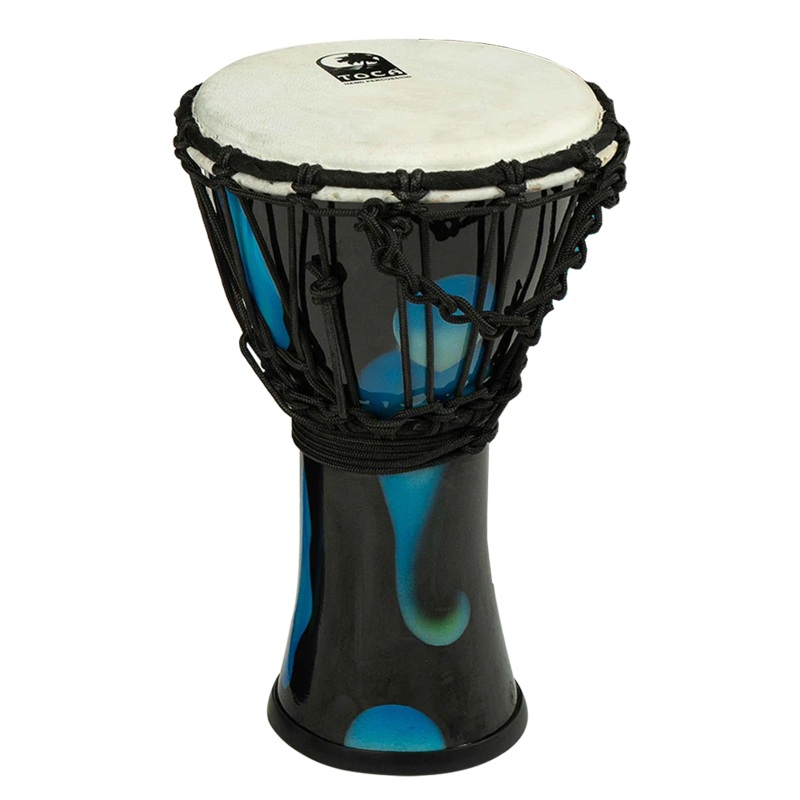Toca SFMDJ-7BL Djembe – 7″ (Blue Magma Freestyle)