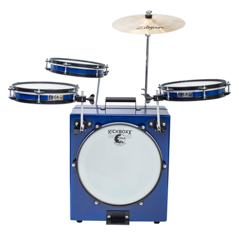 Toca TKSDS-PRO-BL Kickboxx Pro Suitcase Drum Set (Cobalt Blue)