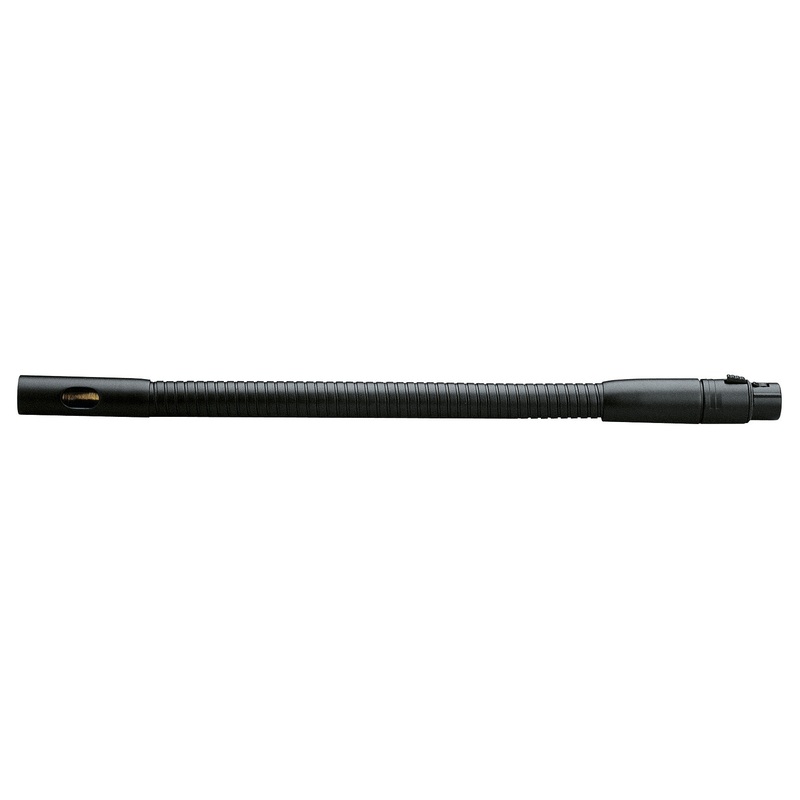 K&M 230/1 Male and Female XLR Gooseneck (Black)