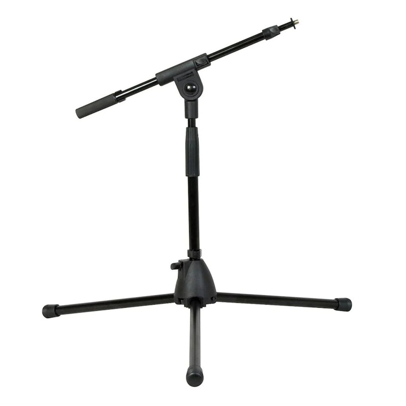 K&M 25907 Low Level Microphone Tripod – 20″x25″ (Black)