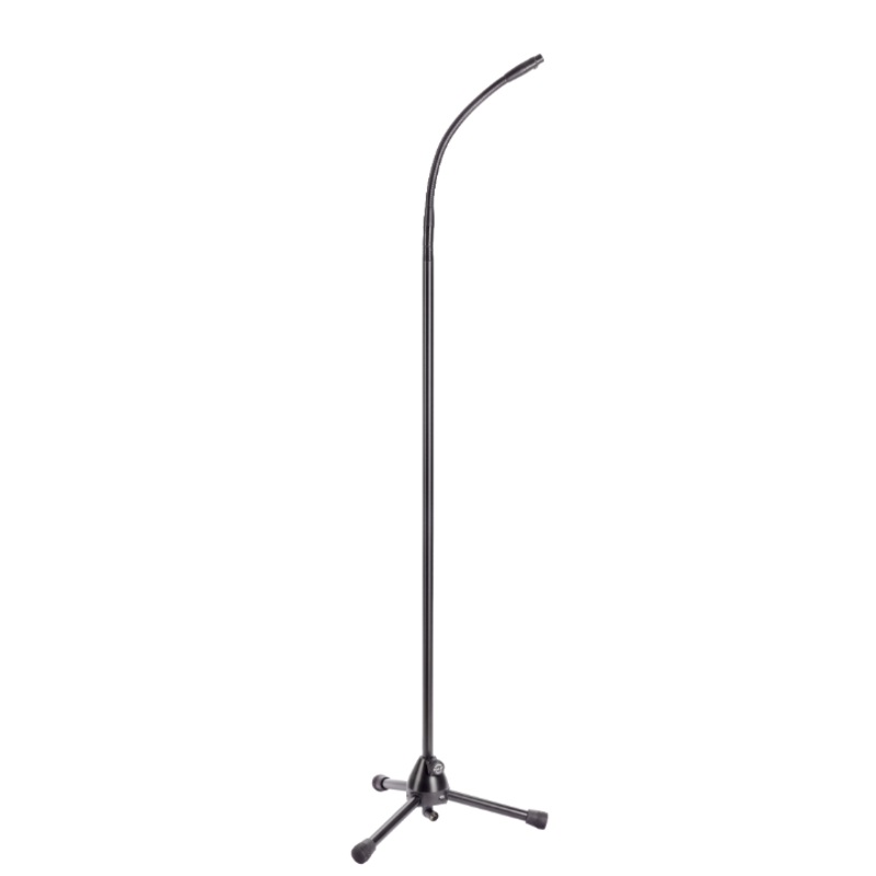 K&M 27500 Tripod Microphone Stand with Gooseneck (Black)