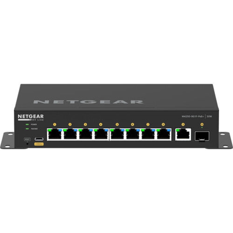 Netgear M4250-9G1F-POE+ 8-Port Gigabit PoE+ Compliant Managed AV Switch with SFP (110W)