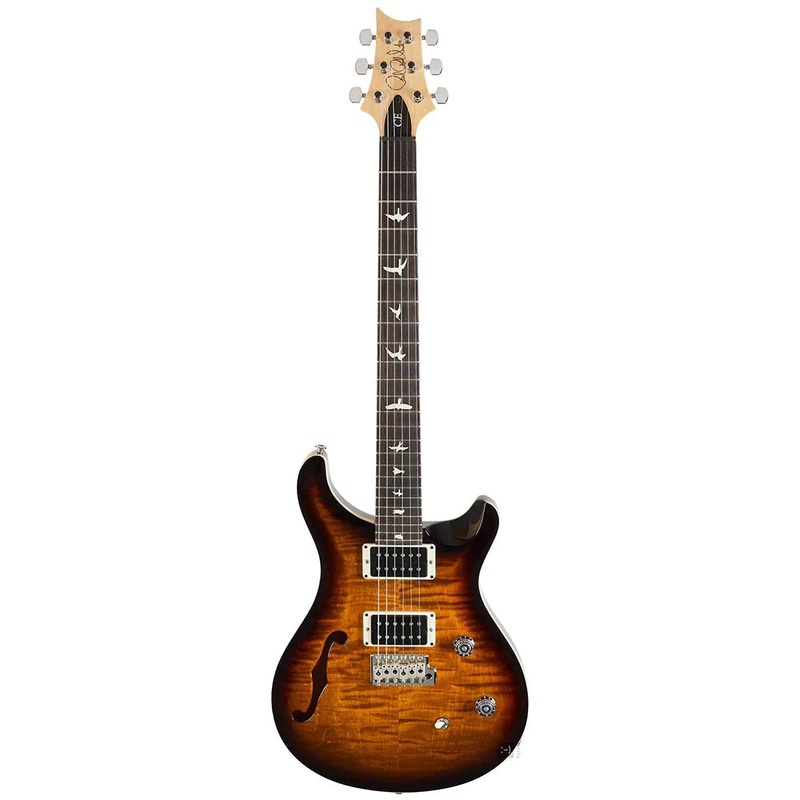 PRS CE 24 Semi Hollow-Body Electric Guitar (Black Amber)