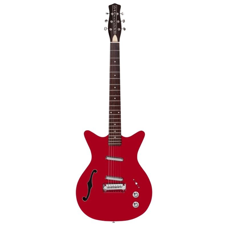 Danelectro FIFTY NINER Semi Hollow-Body Electric Guitar (Red Top)
