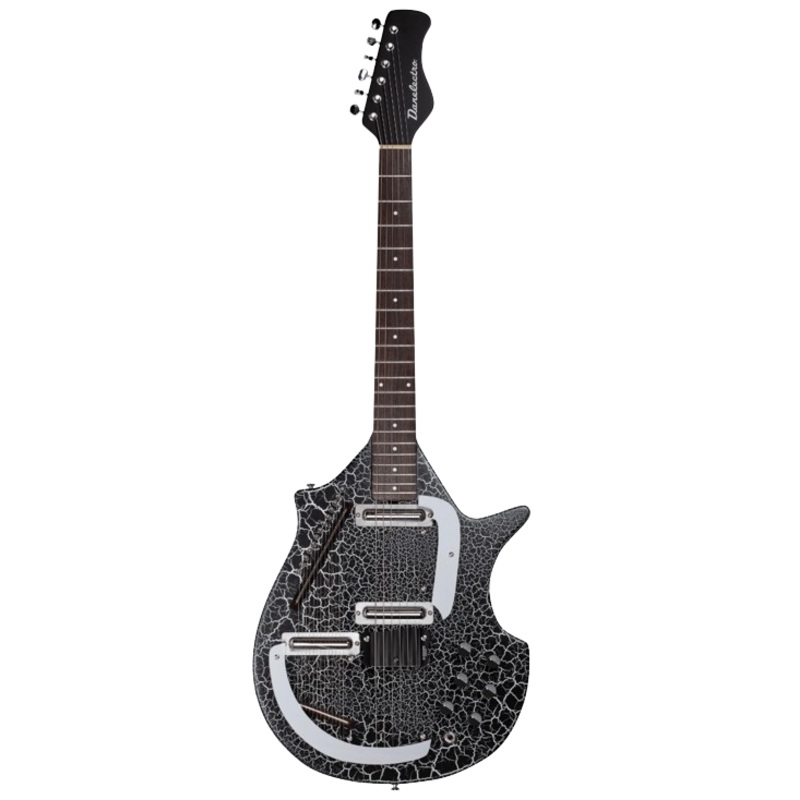 Danelectro SITAR Electric Guitar (Black Crackle)