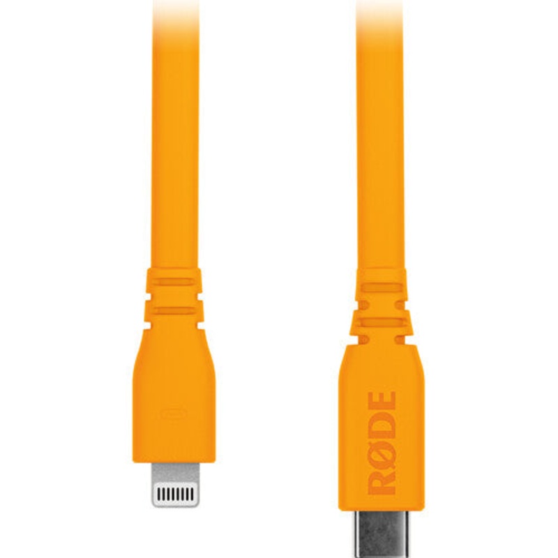 Rode SC19-O Lightning to USB-C Cable (Orange) – 5′