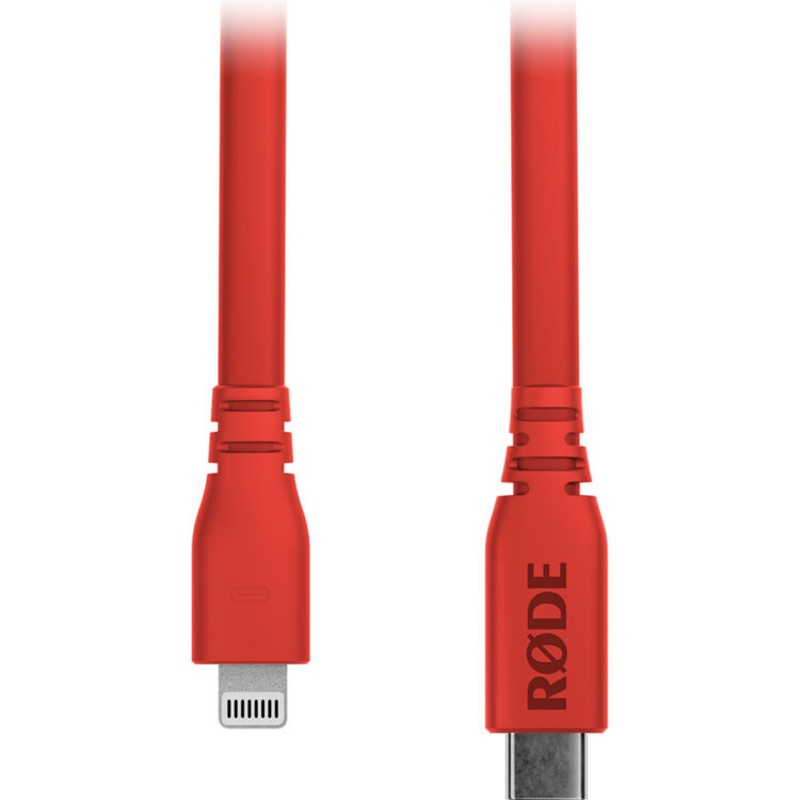 Rode SC19-R Lightning to USB-C Cable (Red) – 5′