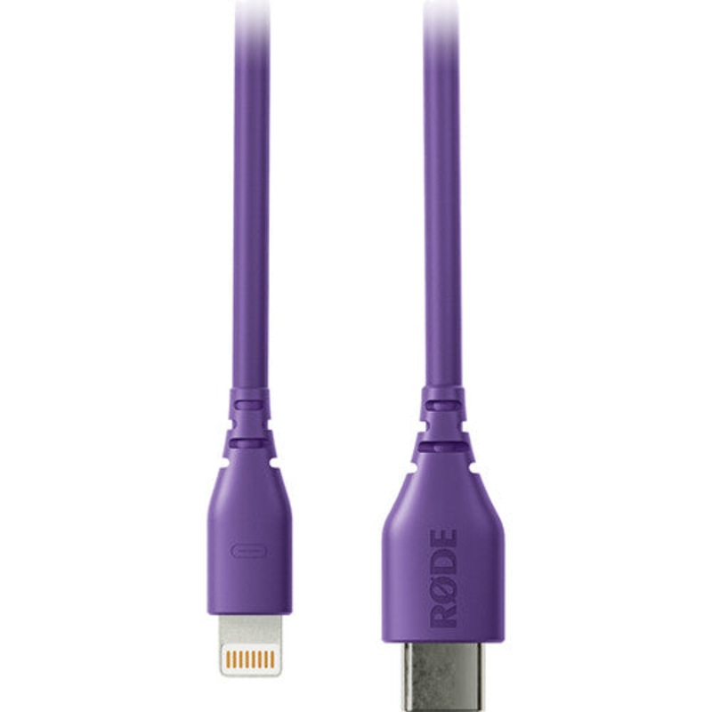 Rode SC21-PU Lightning to USB-C Cable (Purple) – 11.8″