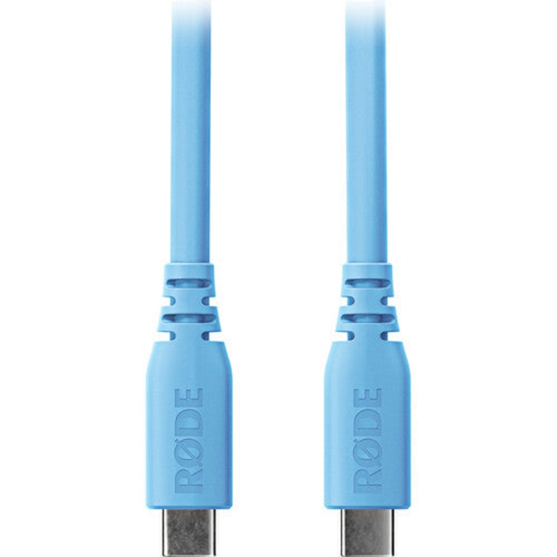 Rode SC27-B SuperSpeed USB-C to USB-C Cable (Blue) – 6.6′