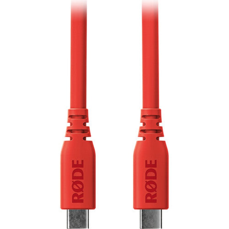 Rode SC27-R SuperSpeed USB-C to USB-C Cable (Red) – 6.6′